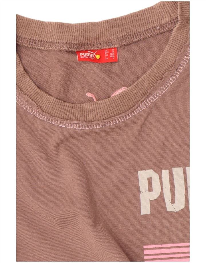 Tricou grafic Puma pentru femei Top UK 14 Medium Brown