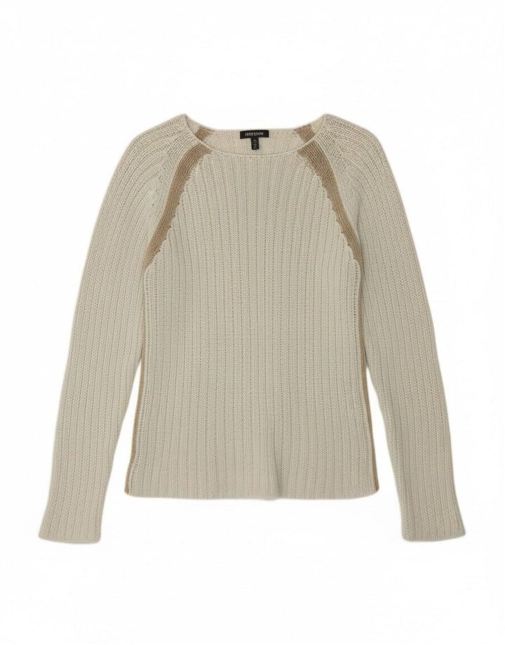 Pulover pentru femei Killer Loop cu decolteu cu barca UK 10, cu dungi albe mici