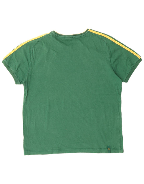 Tricou ADIDAS pentru bărbați Top UK 42/44 Large Green Bumbac