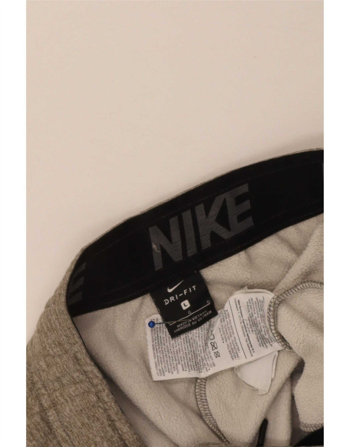 Pantaloni de trening cu grafică Nike pentru bărbați Pantaloni de jogging mari, kaki, poliester