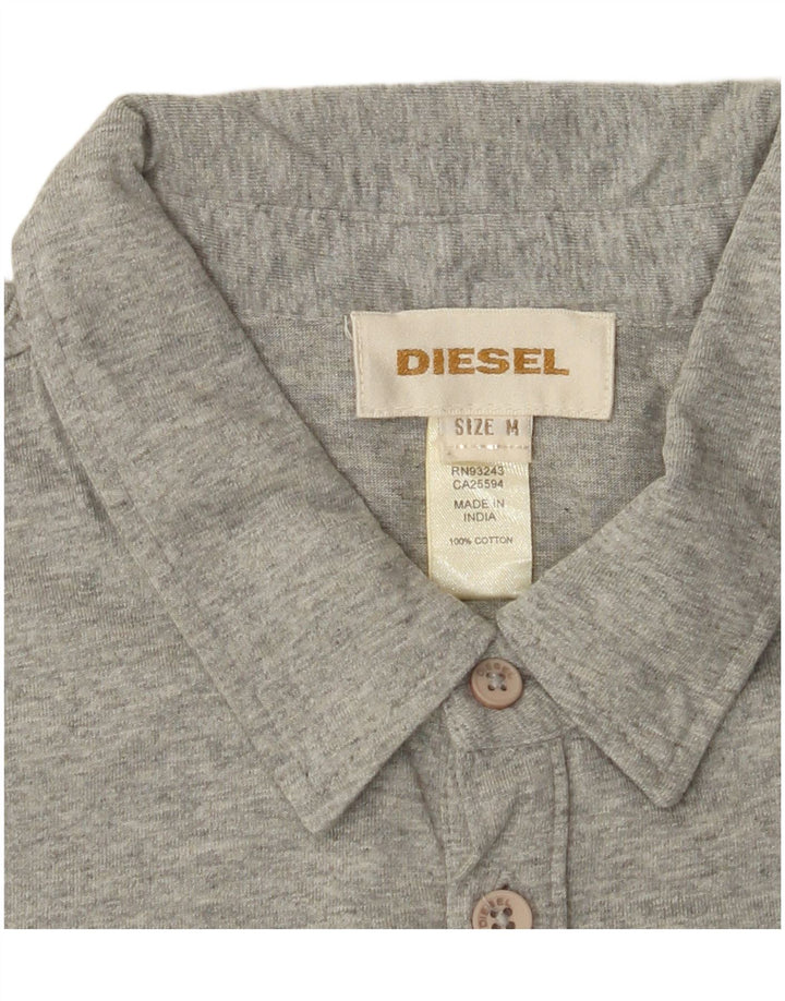 Tricou polo pentru bărbați DIESEL, bumbac gri mediu
