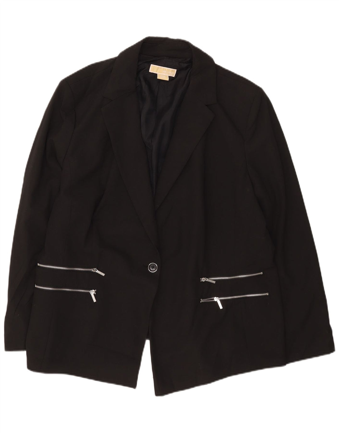 Michael Kors Jachetă pentru femei cu 1 buton SUA 22 3XL Negru Poliester Modern
