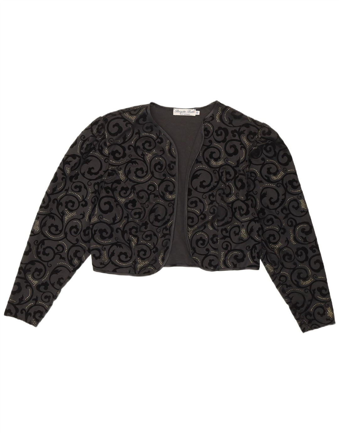 Top Bolero pentru femei Brigitte Both EU 42 Large Black Paisley Poliester