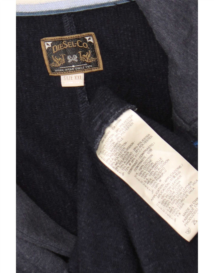 Jachetă Blazer pentru bărbați Diesel Marea Britanie 44 2XL Bumbac bleumarin