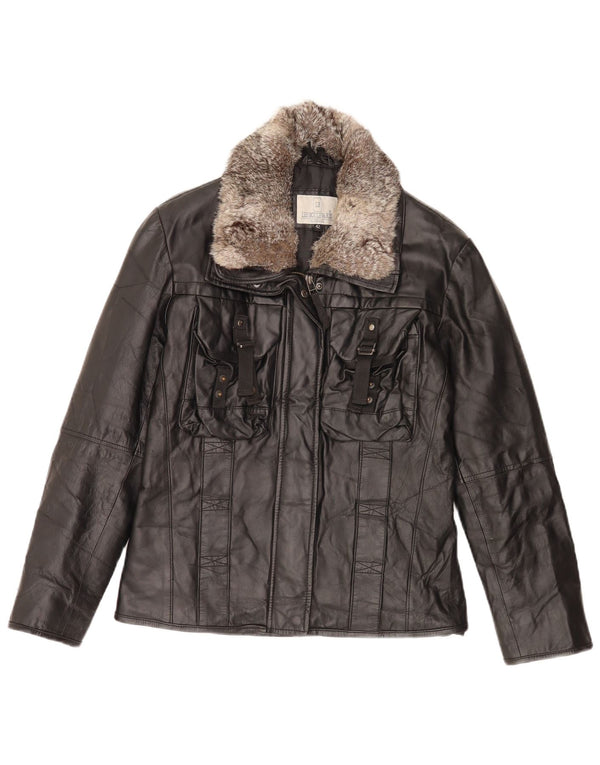 Geacă de piele pentru femei Lesboulevards IT 42 Medium Black Leather