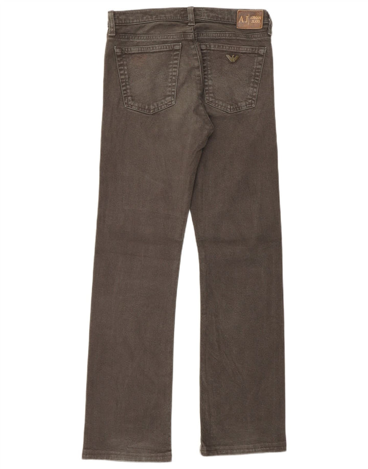 ARMANI Blugi Drepți Femei L26 L29 Kaki Bumbac