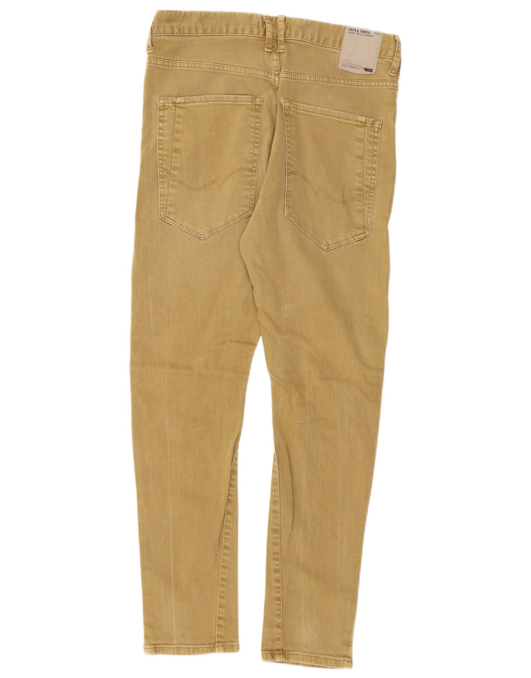 Blugi slim pentru bărbați Jack & Jones W32 L29 bumbac kaki