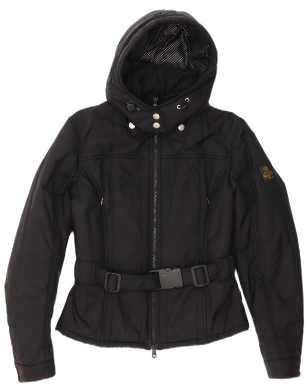 Jachetă Windbreaker Cruz cu glugă pentru femei Refrigiwear UK 12 Medium Black