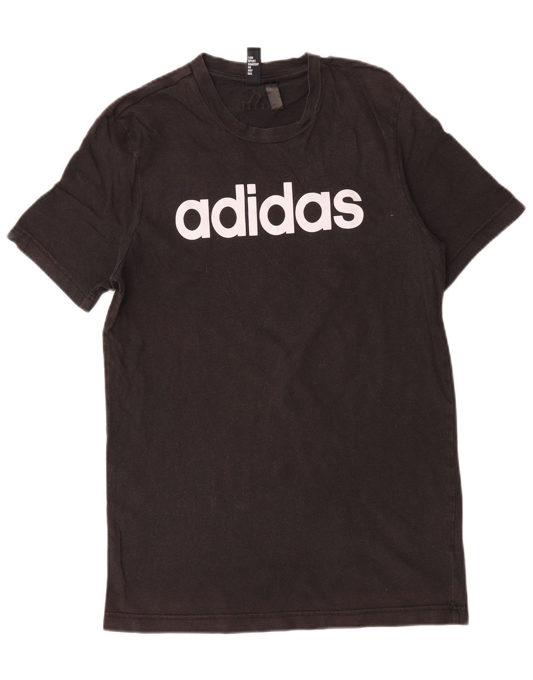 Tricou grafic Adidas pentru bărbați Top mediu negru bumbac