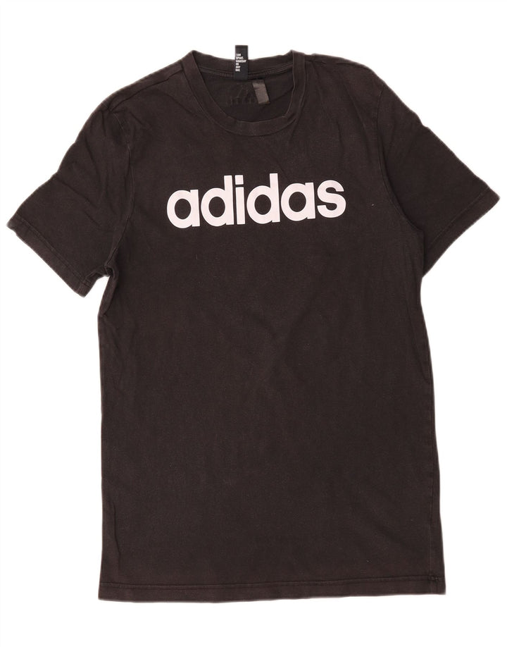 Tricou grafic Adidas pentru bărbați Top mediu negru bumbac
