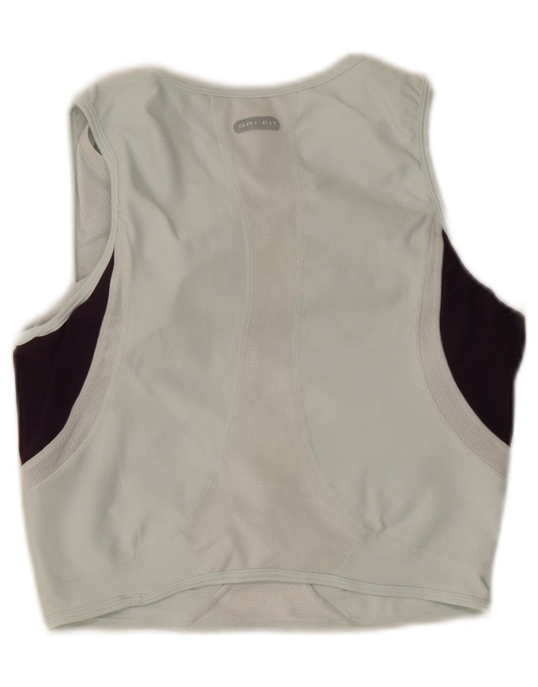Top cu vestă crop Nike pentru femei Marea Britanie 14/16, mare, albastru, poliester color bloc