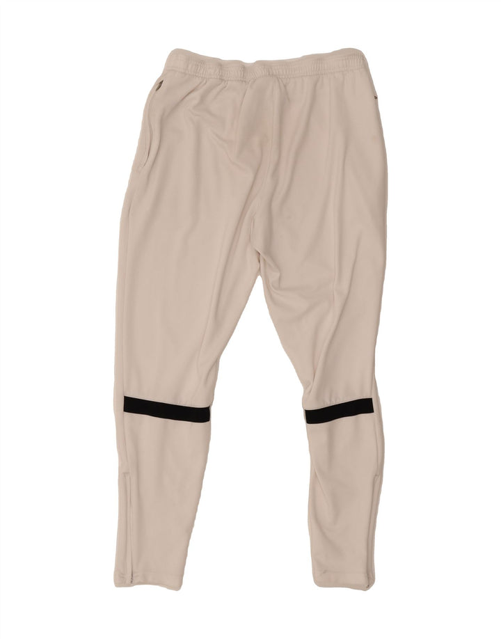 NIKE Womens Dri Fit Tracksuit Trousers UK 12 Medium  White Polyester Vintage Nike and Second-Hand Nike from Messina Hembry 