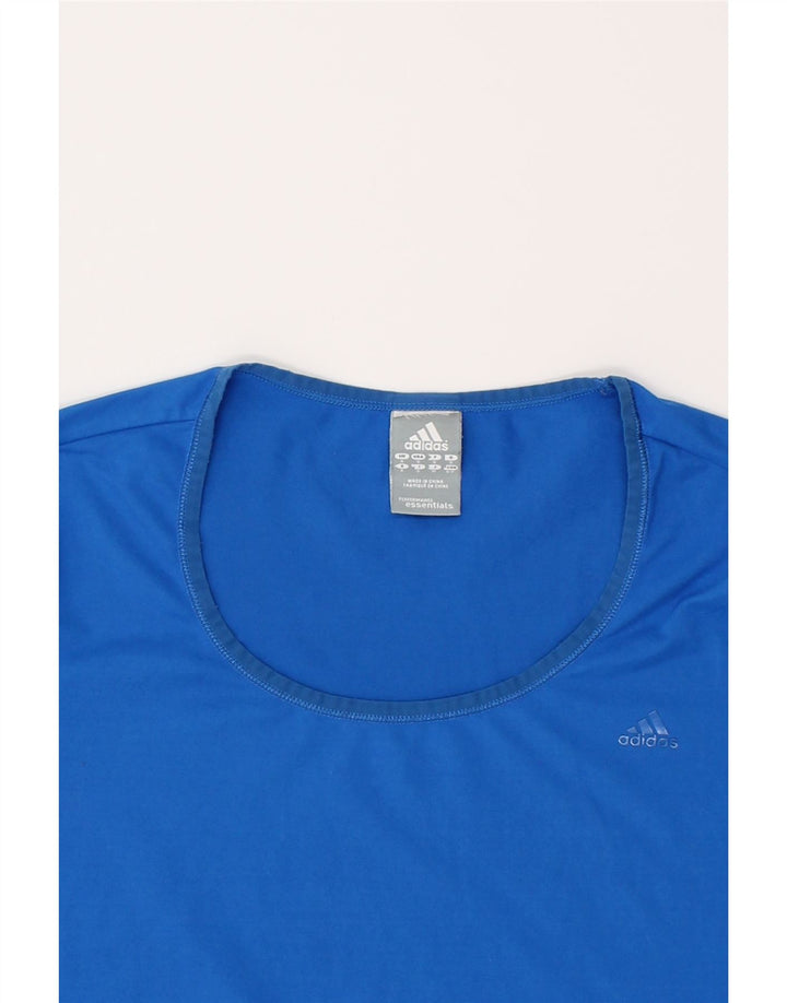 ADIDAS Womens Climalite T-Shirt Top UK 10 Small Blue Polyester Vintage Adidas and Second-Hand Adidas from Messina Hembry 