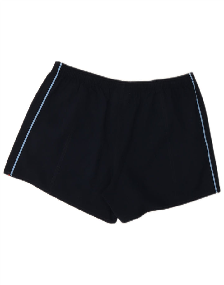 Pantaloni scurti sport Reebok pentru femei UK 12 Medium Bleumarin Poliester