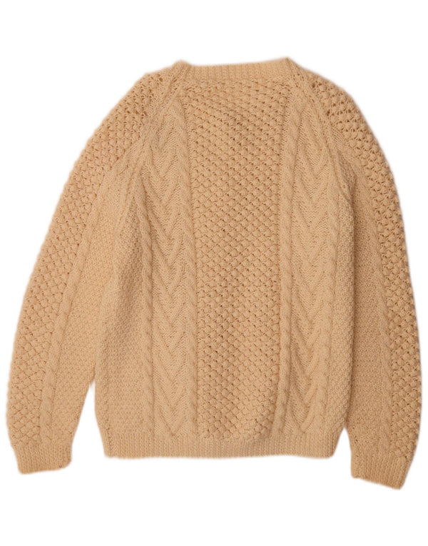 Pulover Cardigan Vintage pentru Damă UK 16 Mare Bej