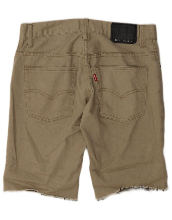 Pantaloni scurți Levi's Boys 511 Denim 15-16 ani W28 Kaki Bumbac