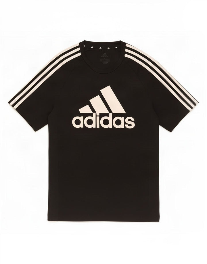 Tricou cu grafică Adidas Aeroready pentru bărbați Top mic poliester negru