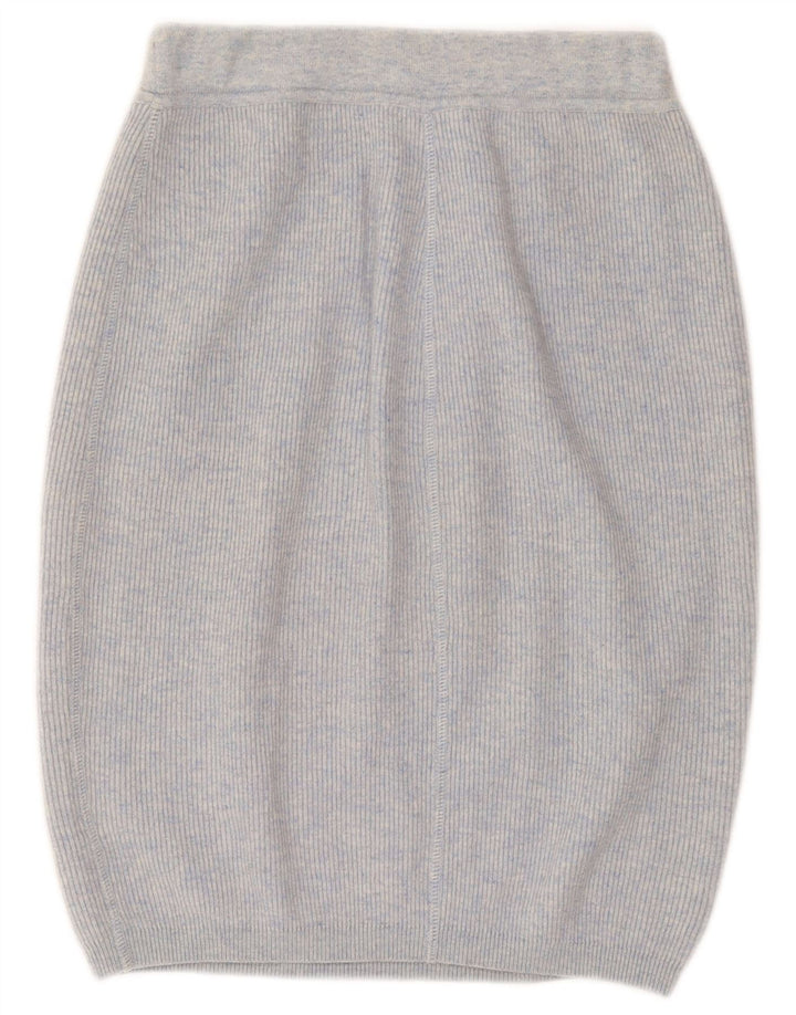 Fusta Vintage pentru femei tricot Bubble Large W32 Blue Wool