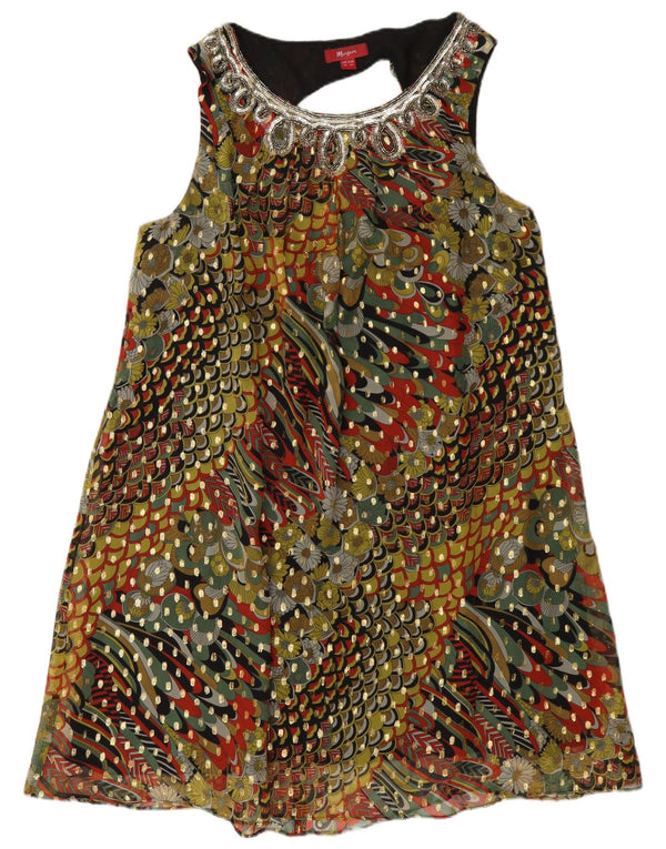 Rochie A-Line fără mâneci pentru femei Monsoon UK 18 XL Verde Floral