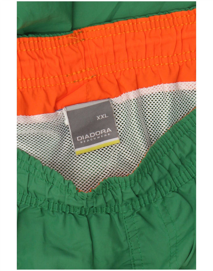 Pantaloni scurți de înot Diadora pentru bărbați 2XL poliester verde