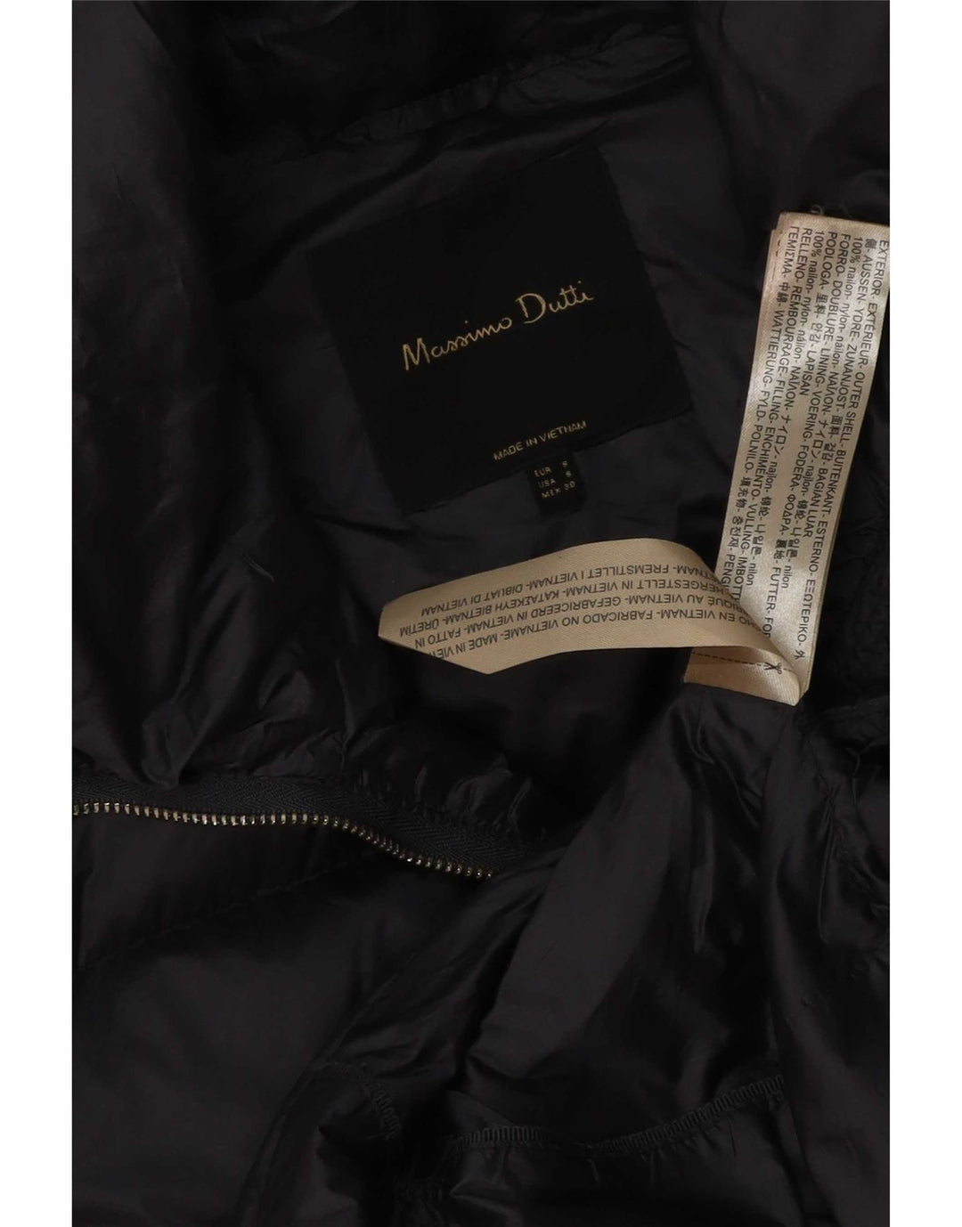 Jachetă căptușită pentru femei Massimo Dutti UK 10 Small Navy Blue Marine
