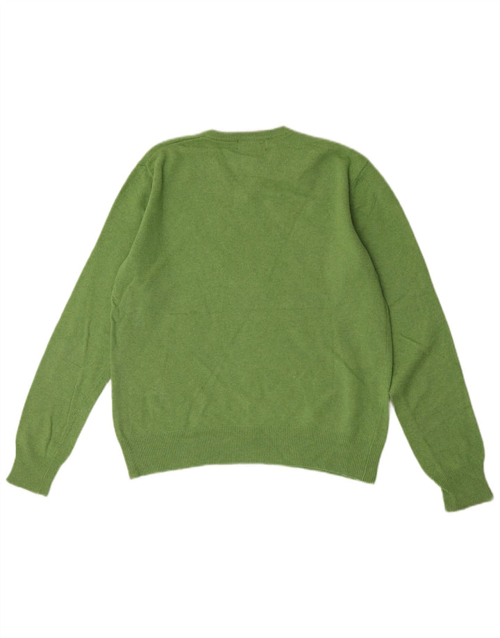 Pulover cu decolteu în V Kappa pentru bărbați, lână de miel mică, verde