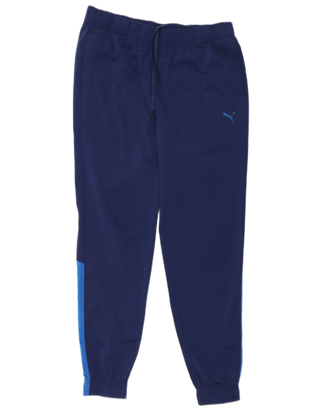 Puma Mens Tracksuit Trousers Joggers XL Blue Colourblock Polyester
