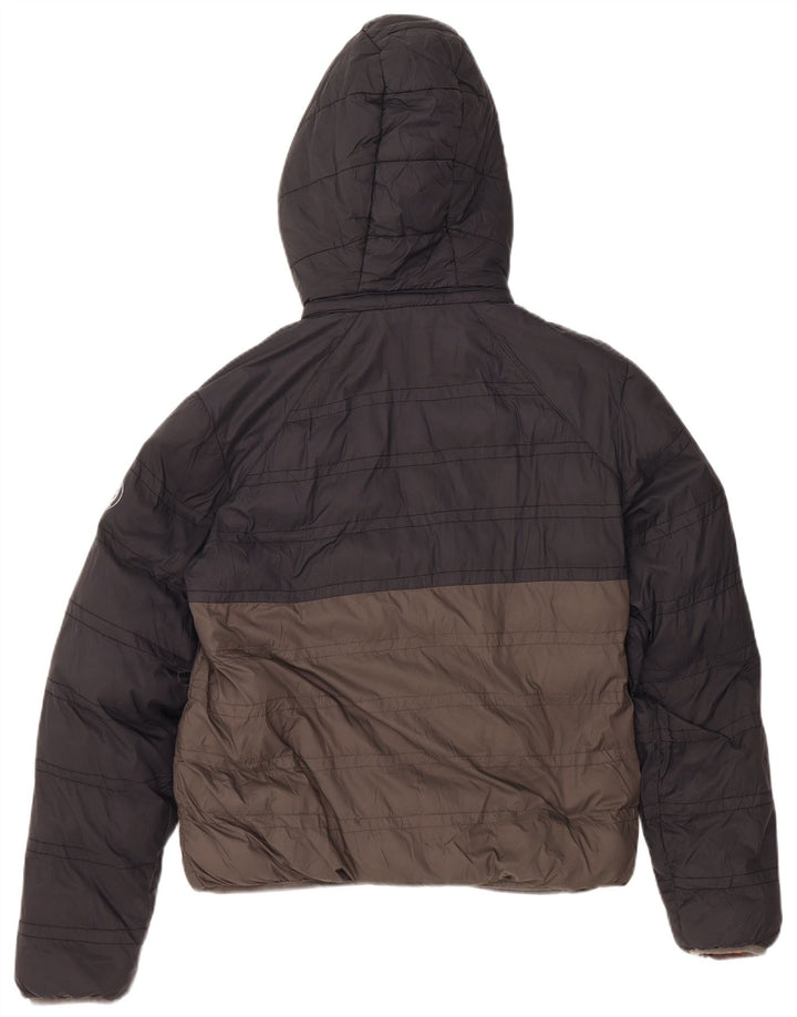 Jachetă căptușită cu glugă MICHAEL KORS pentru băieți 15-16 ani, gri, nailon color bloc