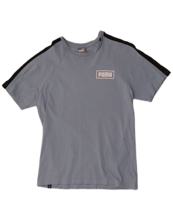 Tricou grafic Puma pentru bărbați Top mic albastru Colorblock