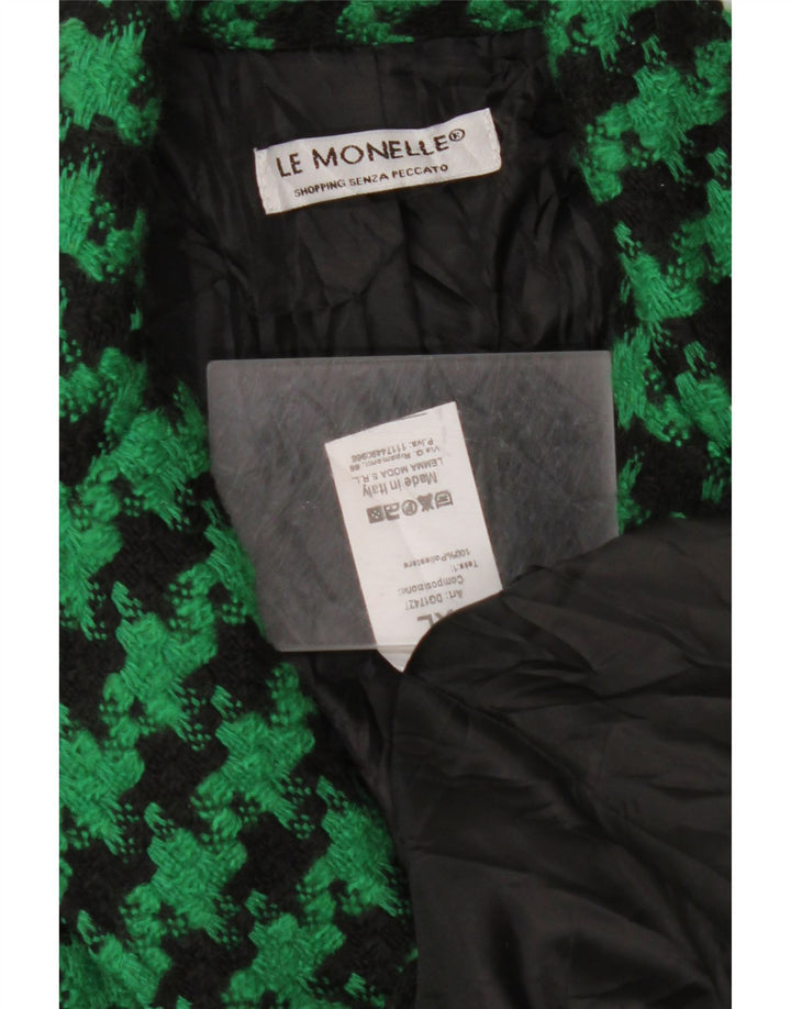 Jachetă pentru femei VINTAGE cu 2 nasturi, UK 18 XL, verde, poliester