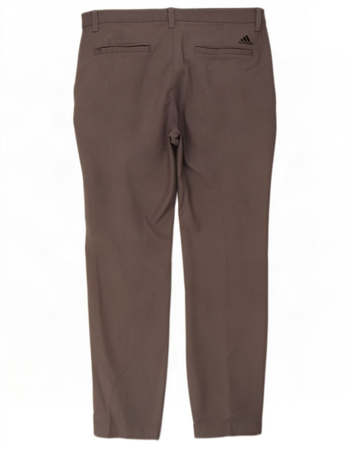 Pantaloni chino drepți pentru bărbați Adidas W32 L30 poliester gri