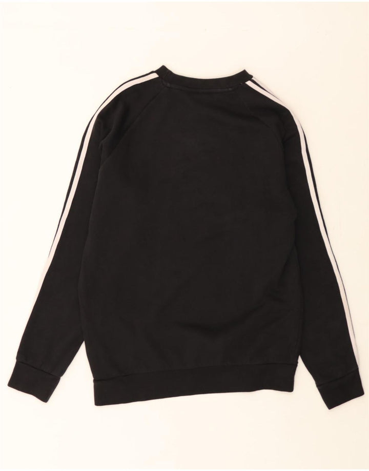 ADIDAS Mens Sweatshirt Jumper Small Black Cotton Vintage Adidas and Second-Hand Adidas from Messina Hembry 