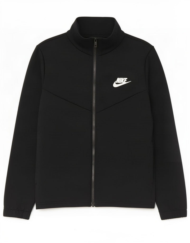 Jachetă de top pentru trening Nike pentru băieți grafic 10-11 ani Poliester mediu negru
