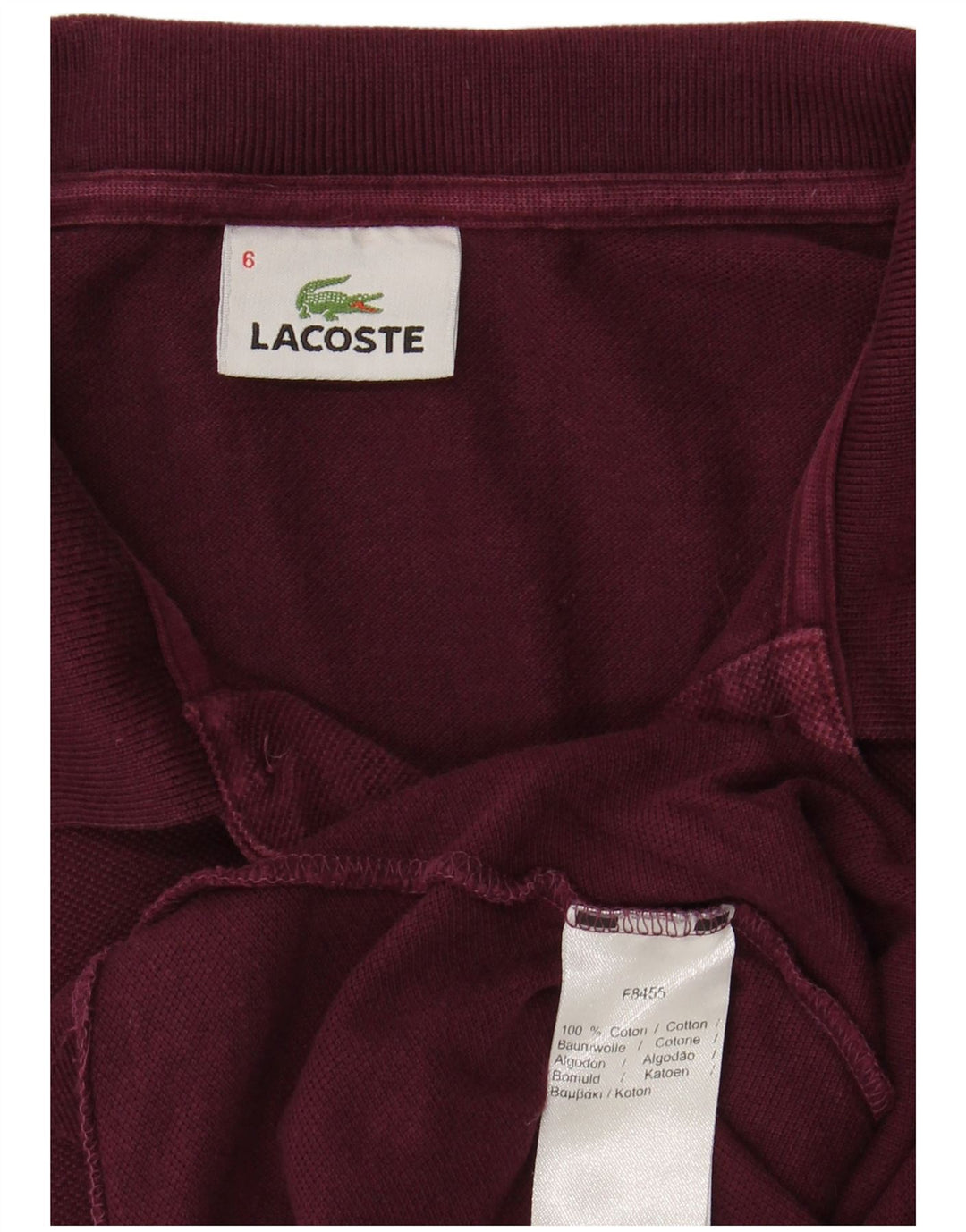 Tricou polo pentru bărbați LACOSTE Mărimea 6 XL Bumbac maro
