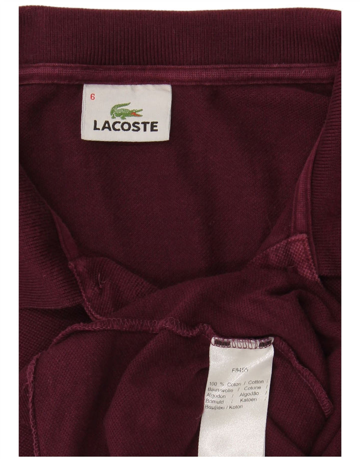 Tricou polo pentru bărbați LACOSTE Mărimea 6 XL Bumbac maro