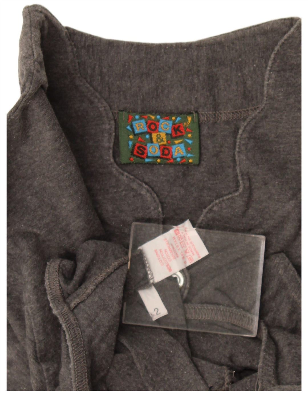 Body vintage pentru femei UK 12 bumbac gri mediu