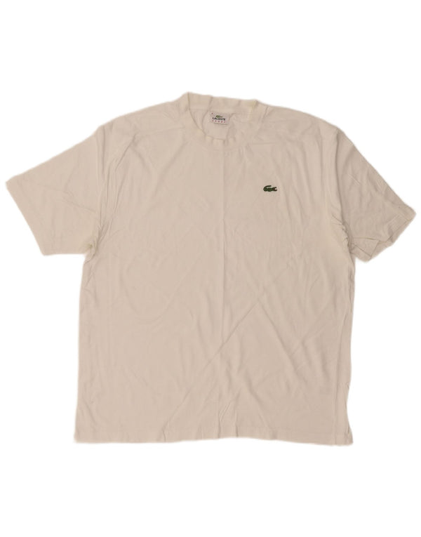 Tricou Bărbați LACOSTE Top Marimea 6 XL Bumbac Alb