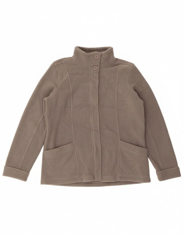 Jachetă fleece supradimensionată pentru femei Marks & Spencer UK 12 Medium Gri Poliester