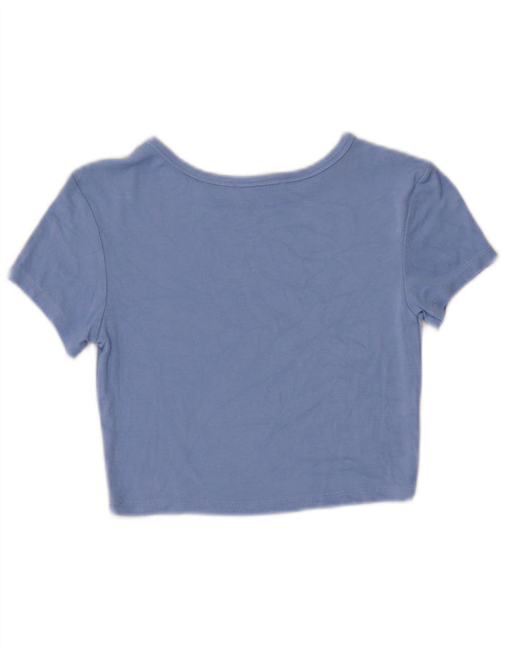 Top de tricou pentru femei Zara UK 12 Medium Blue