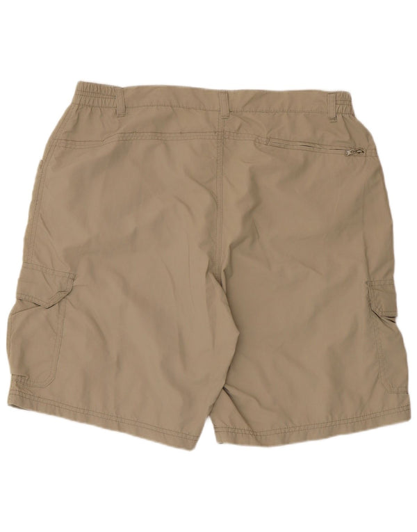 Camargue Mens Cargo Shorts XL W36 Khaki Polyamide
