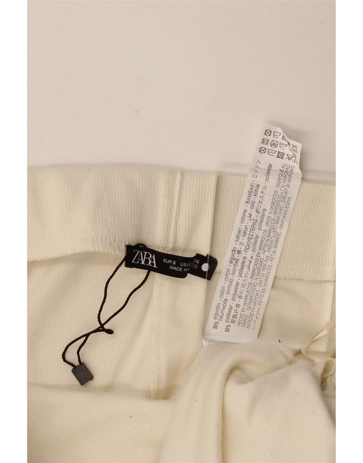 Fusta Midi pentru Damă Zara Mic W26 Bumbac Alb