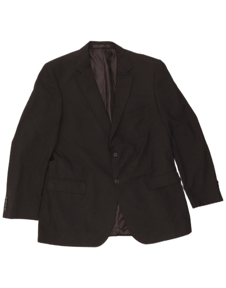 Jachetă pentru bărbați Marks & Spencer cu 2 nasturi, UK 44 XL, poliester negru