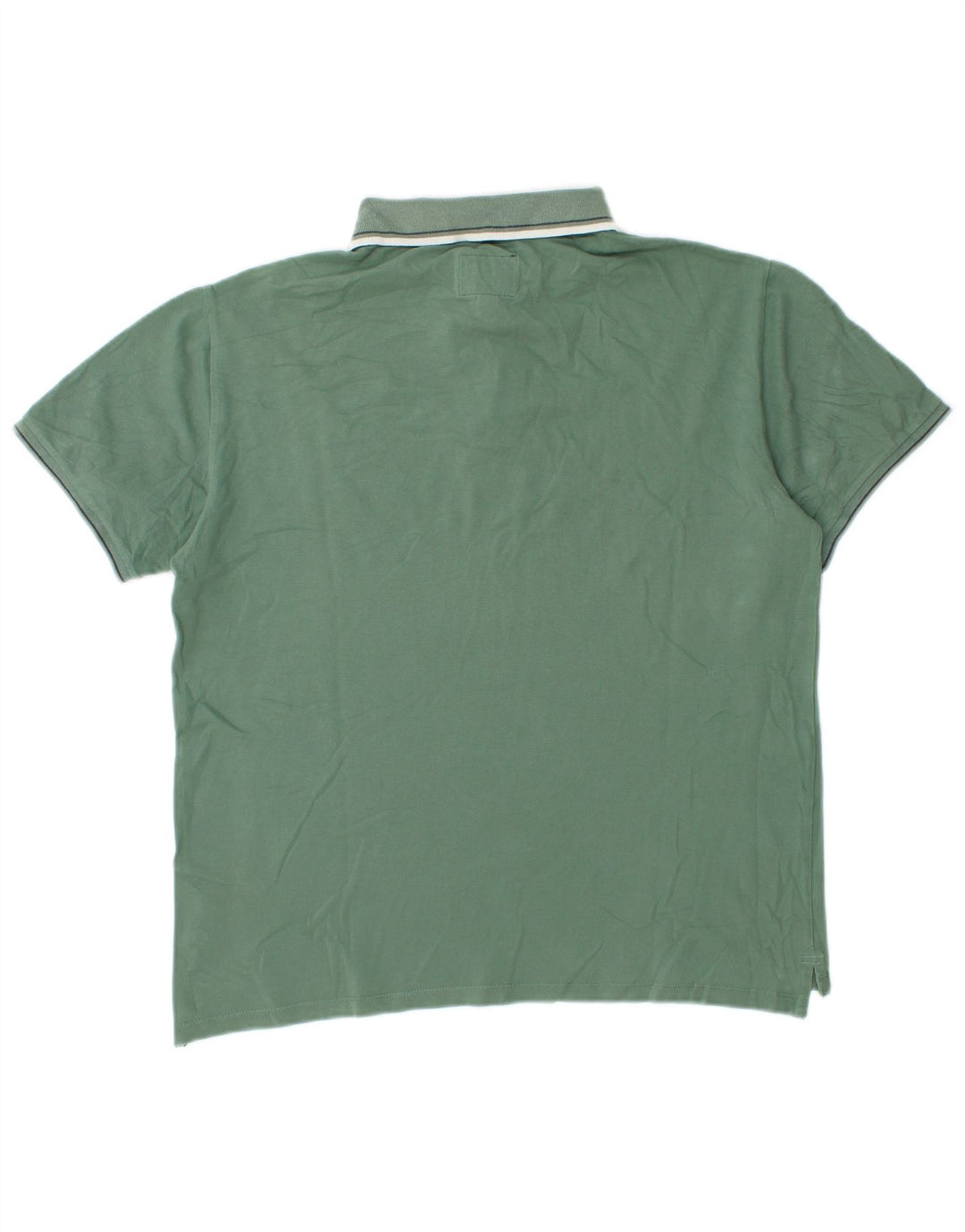 Tricou polo pentru bărbați Woolrich, bumbac verde mediu
