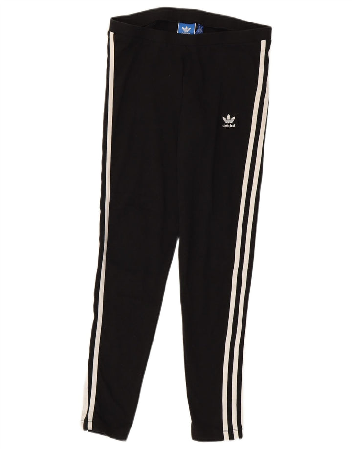 Leggings pentru femei Adidas UK 14, bumbac mediu negru