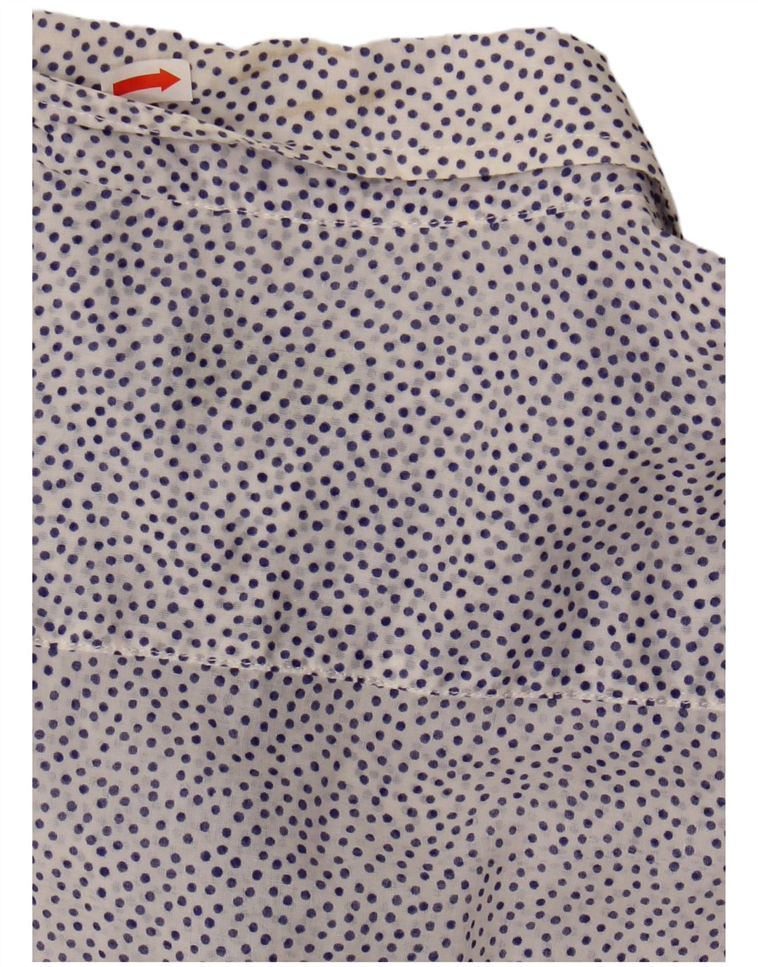 Cămașă transparentă pentru femei Fred Perry UK 14, bumbac mare cu pete albe