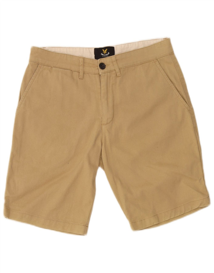 Pantaloni scurți chino pentru bărbați Lyle & Scott W30, bumbac mediu bej