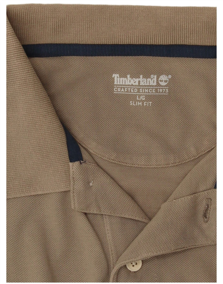 Tricou polo Timberland Slim Fit pentru bărbați, mare, gri