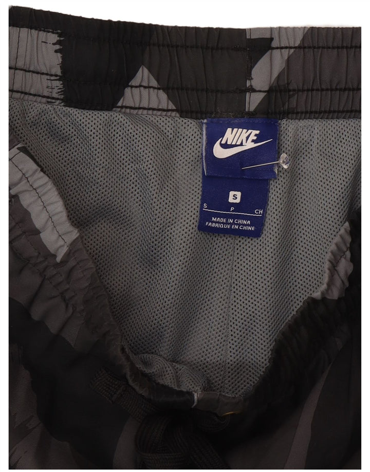 Pantaloni scurți de înot Nike pentru bărbați, poliester geometric, gri mic
