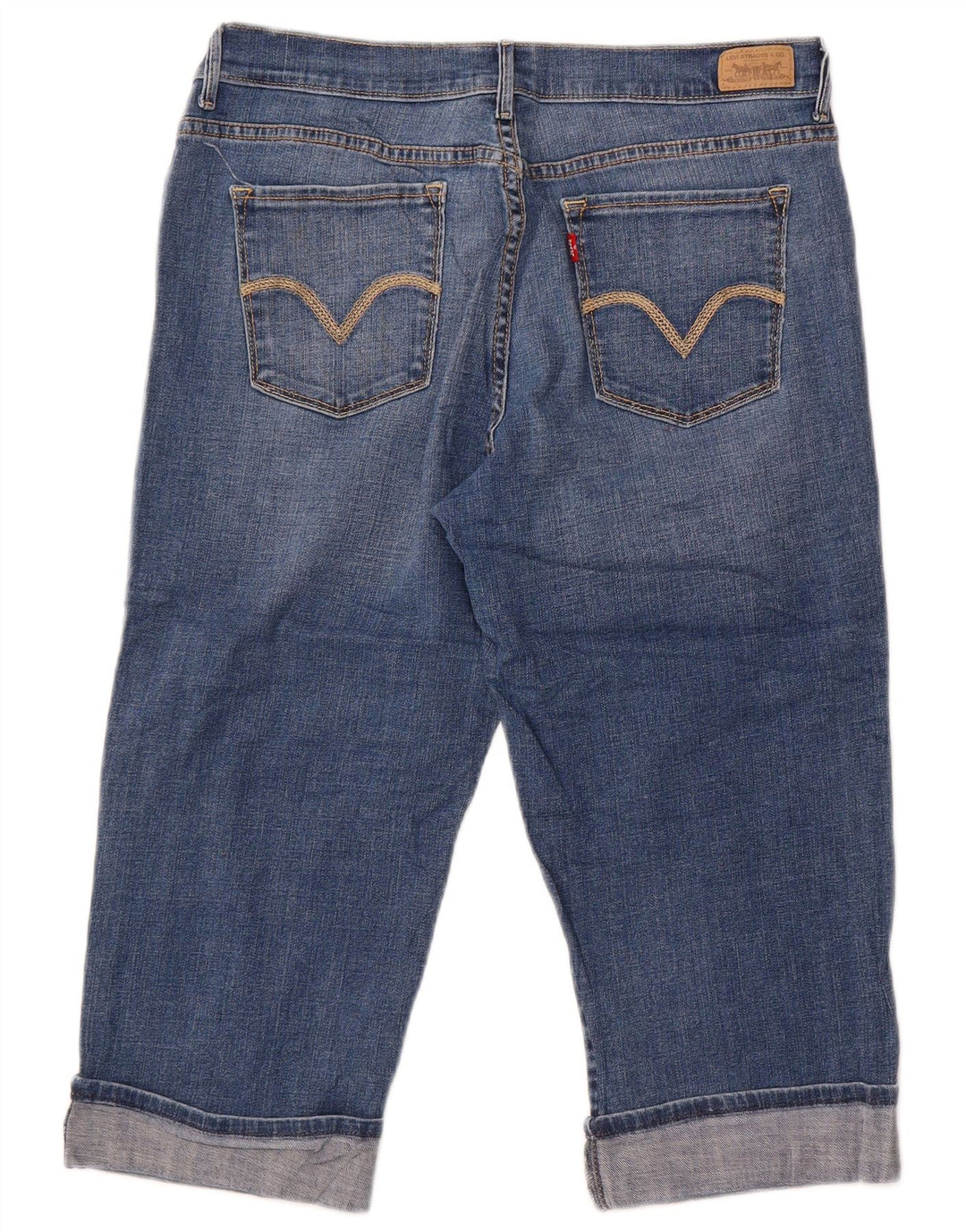 Blugi Levi's 515 Capri pentru femei US 12 Large W34 L18 Blue Bumbac