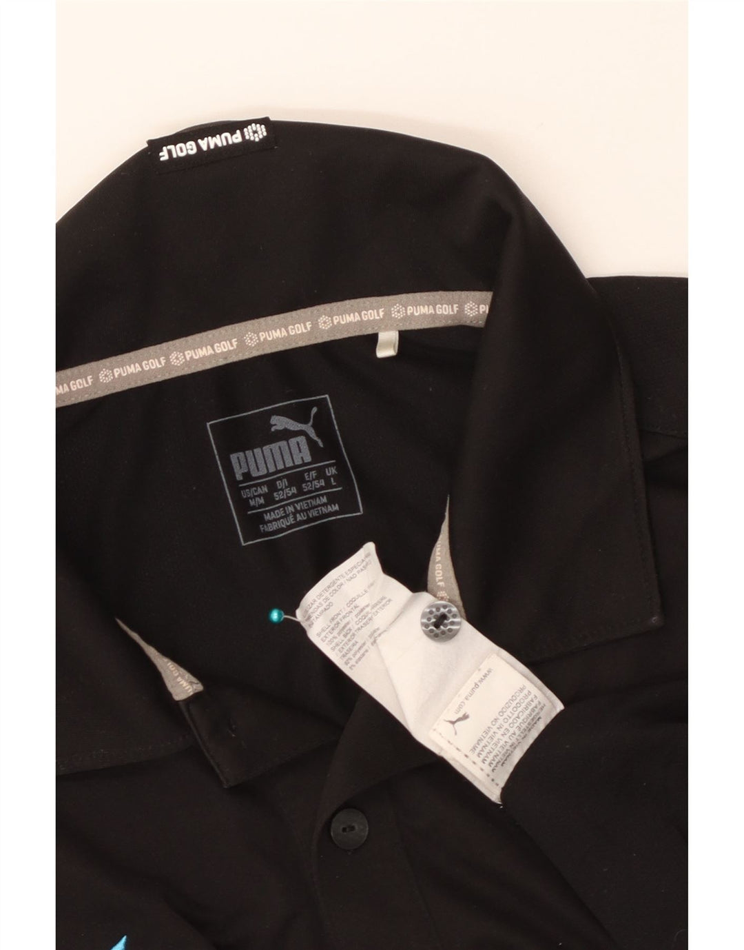 Tricou polo Puma Golf pentru bărbați, mare, negru, poliester